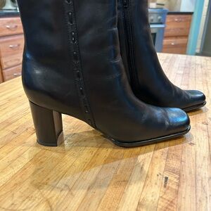 Worthington Black Leather Women's Boots
